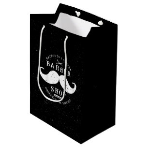 Mustache Barber Shop Barbershop Shopping Medium Gift Bag