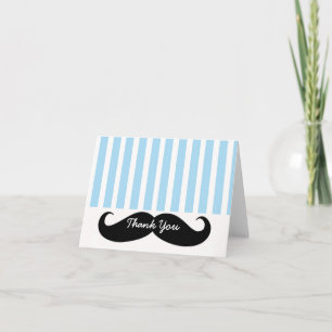 Mustache LIl Man Thank You Card Note Card