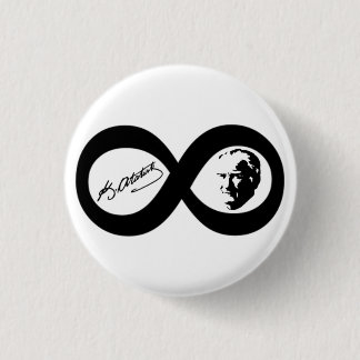 Mustafa Kemal Ataturk 3 Cm Round Badge