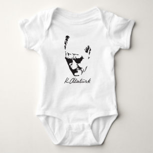 Mustafa Kemal Ataturk Baby Bodysuit