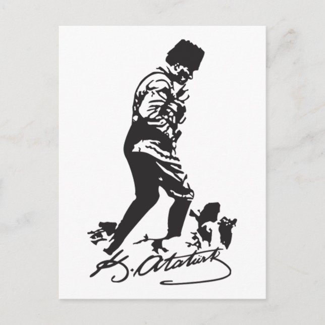 Mustafa Kemal Ataturk Postcard (Front)