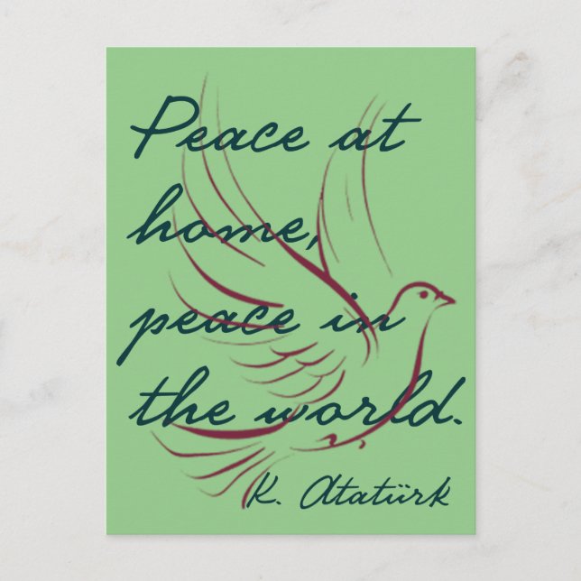 Mustafa Kemal Ataturk Postcard (Front)