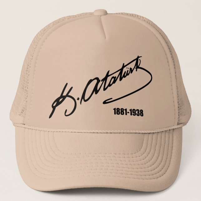 Mustafa Kemal Ataturk Trucker Hat (Front)