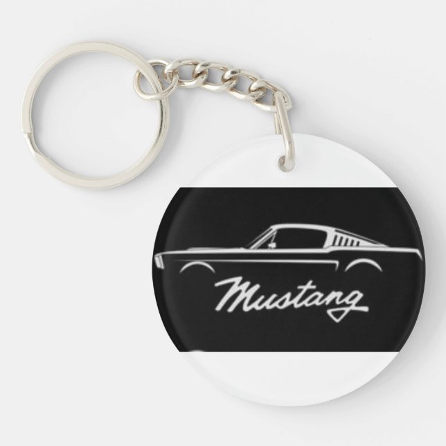 Mustang, car,Keyring in acrylic Key Ring (Front)