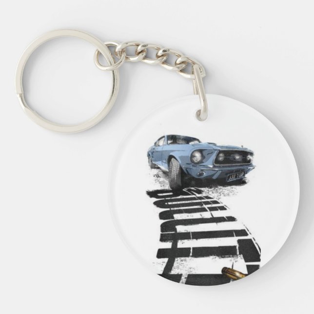 Mustang, car,Keyring in acrylic Key Ring (Front)