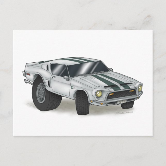 MUSTANG COBRA POSTCARD (Front)