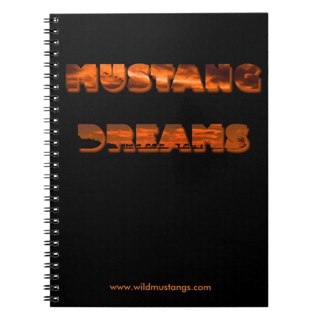 Mustang Dreams - Photo Notebook (80 Pages B&W) (Front)