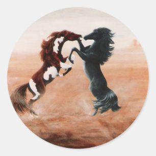 Mustang Fantasy Classic Round Sticker