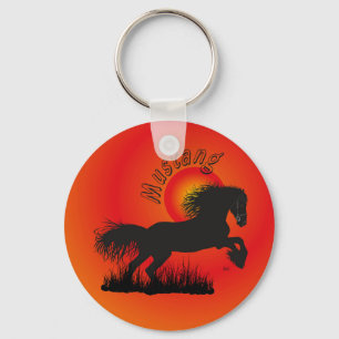 Mustang für Pferdeliebhaber Schlüsselanhänger Key Ring