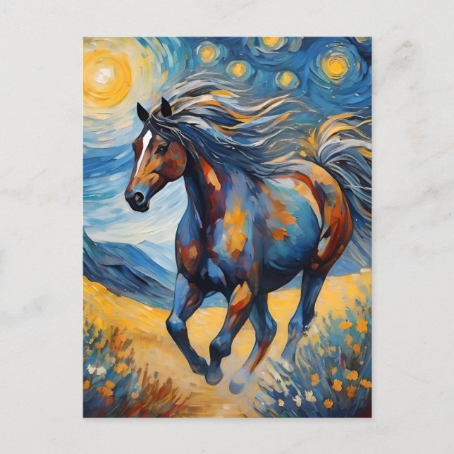 Mustang Horse Postcard (Front)