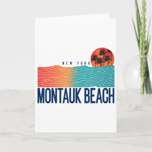 Mustang Island State Park Texas Men Surfing Women Card