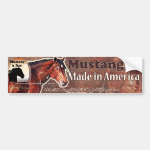 Mustang: Made in America ~ Davy Greasewood Bumper Sticker