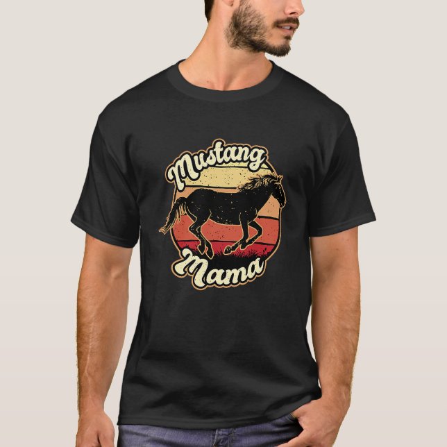 Mustang Mama Horse T-Shirt (Front)
