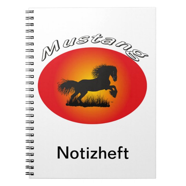 Mustang Notizheft Spiral Notebook (Front)