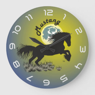 Mustang Pferdeliebhaber Uhr Large Clock