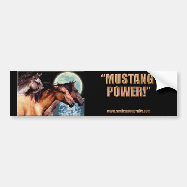 MUSTANG POWER Bumper CP Sticker (Front)