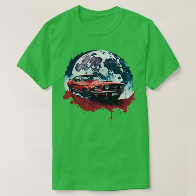 Mustang Red Shelby T-Shirt (Design Front)