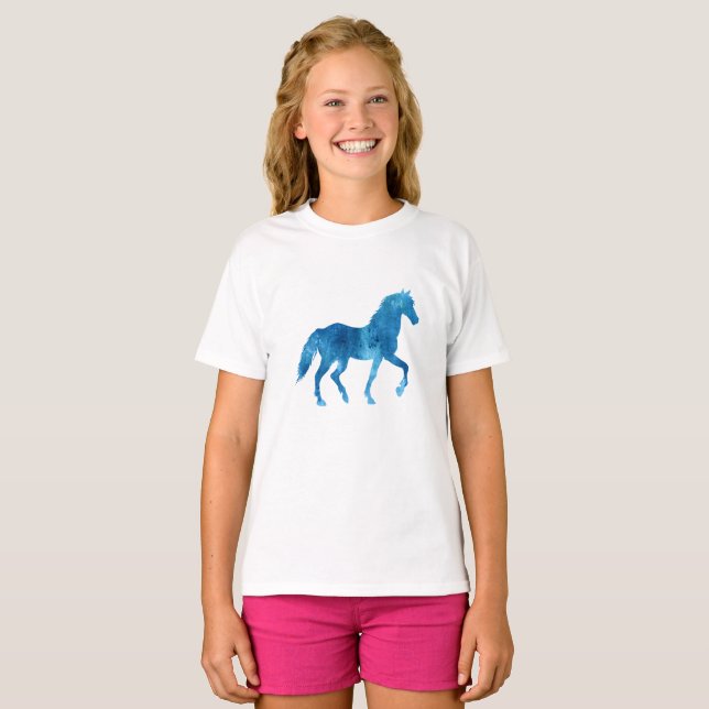 Mustang  silhouette - Choose background colour T-Shirt (Front Full)