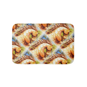 mustang stallion bath mat