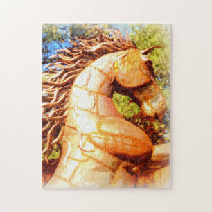 mustang stallion jigsaw puzzle