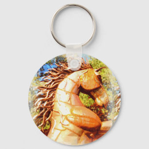 mustang stallion key ring