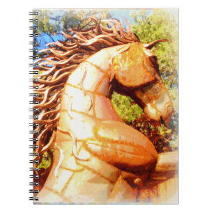 mustang stallion spiral notebook