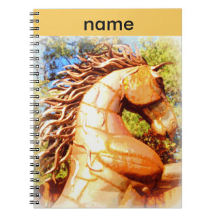 mustang stallion spiral notebook
