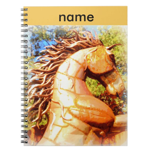 mustang stallion spiral notebook (Front)
