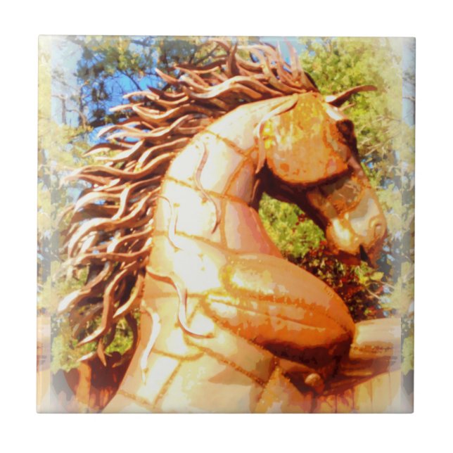 mustang stallion tile (Front)