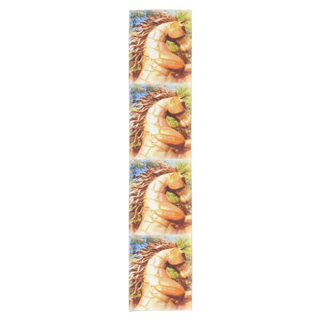 mustang stallions short table runner (Front)