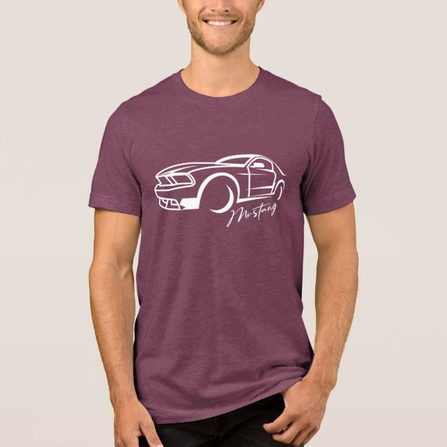 Mustang T-Shirt Tri-Blend Shirt (Front)
