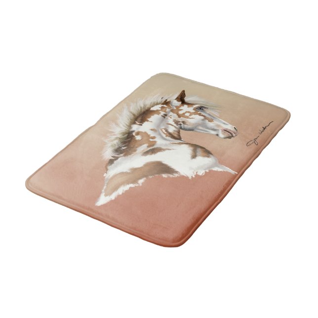 Mustang Wild extnd Large Bath Mat (Angled)
