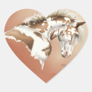 Mustang Wild Xtend Heart Sticker