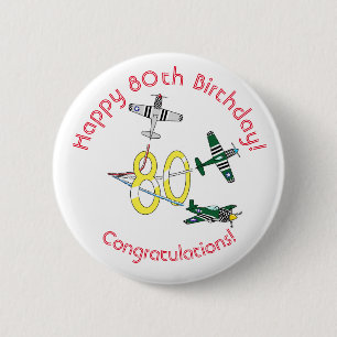Mustangs 80th Birthday Badge