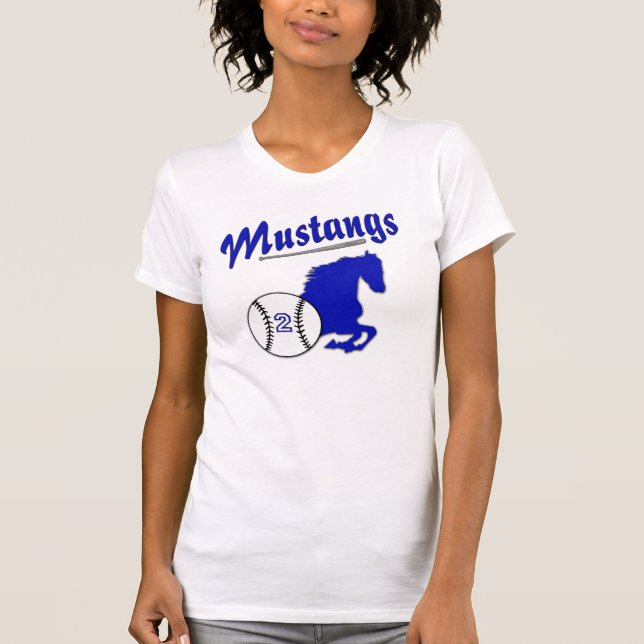 Mustangs Baseball T-Shirt (Front)