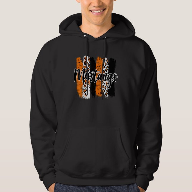 Mustangs School Sports Fan Team Spirit Mascot Hoodie (Front)