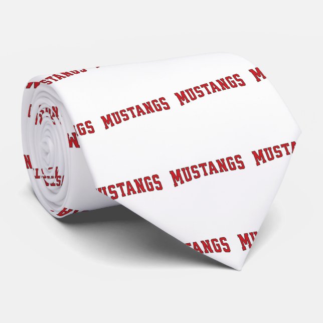Mustangs Sports Neck Tie (Rolled)