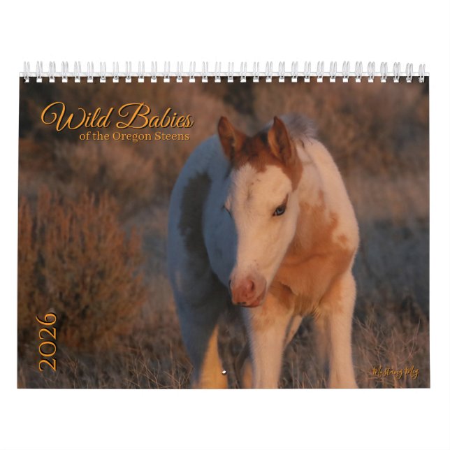 MustangWild 2026 "Wild Babies" Calendar (Cover)
