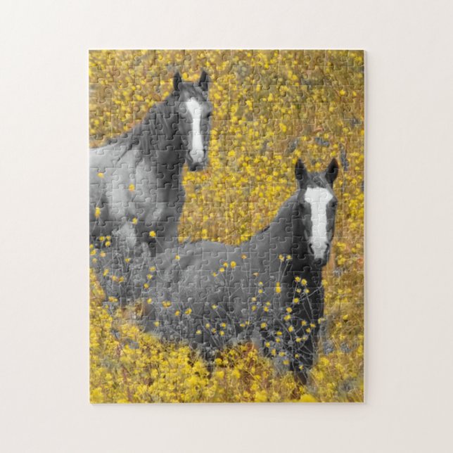 Mustard and Horses Jigsaw Puzzle (Vertical)