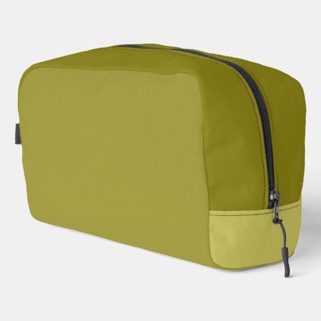  Mustard and Lemon Yellow Travel ToiletryBag  Dopp Kit (Right Corner)
