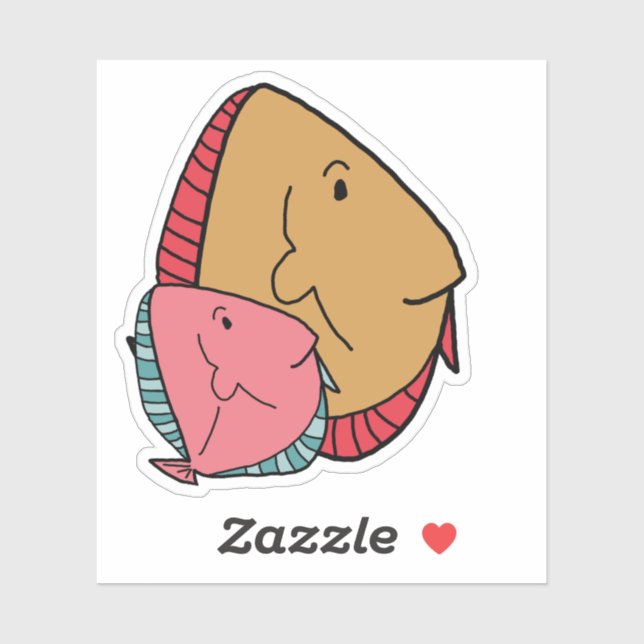 Mustard and pink fishes (Sheet)