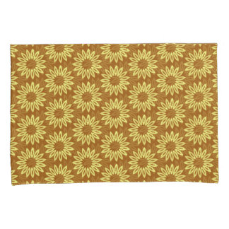 Mustard and Yellow Earthy Tone Pattern Pillowcase