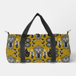 Mustard Anglo Saxon Art Print Duffle Bag