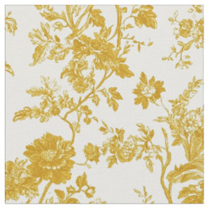 Mustard Blossom Toile Fabric