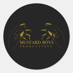 Mustard Boys Production round sticker