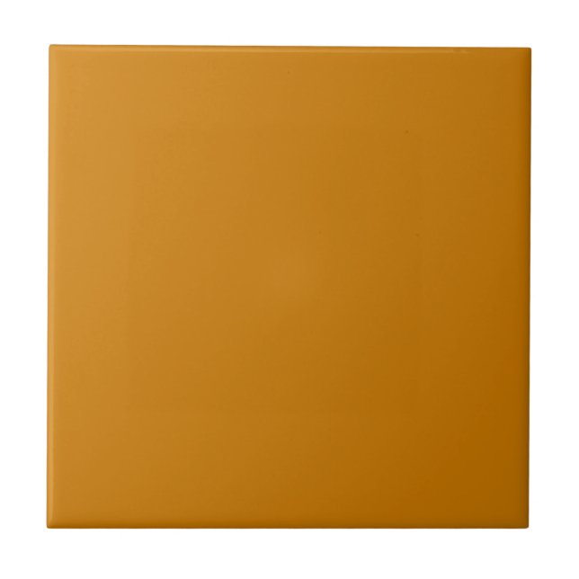 Mustard Brown Solid Colour Tile (Front)