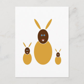 Mustard Bunnies Postcard