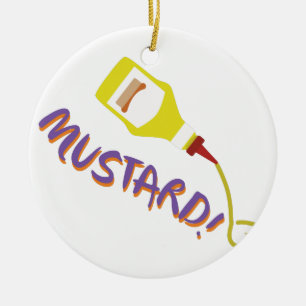 Mustard! Ceramic Tree Decoration
