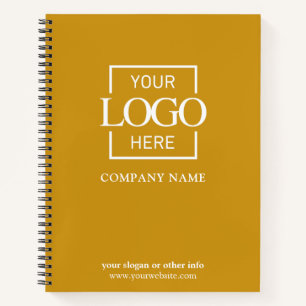 Mustard Custom Business Logo Promotional Branding Notebook