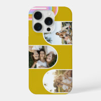 Mustard Cute Modern 3 Photo Layout Custom